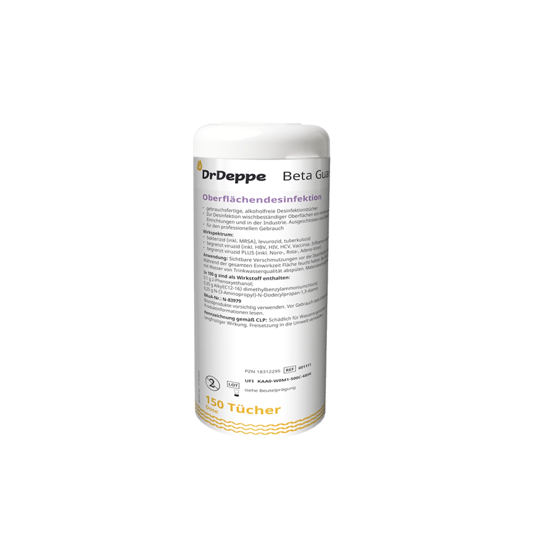 Dr. Deppe Desinfektionstücher Beta Guard rfu - Wiepa Bürofachpartner