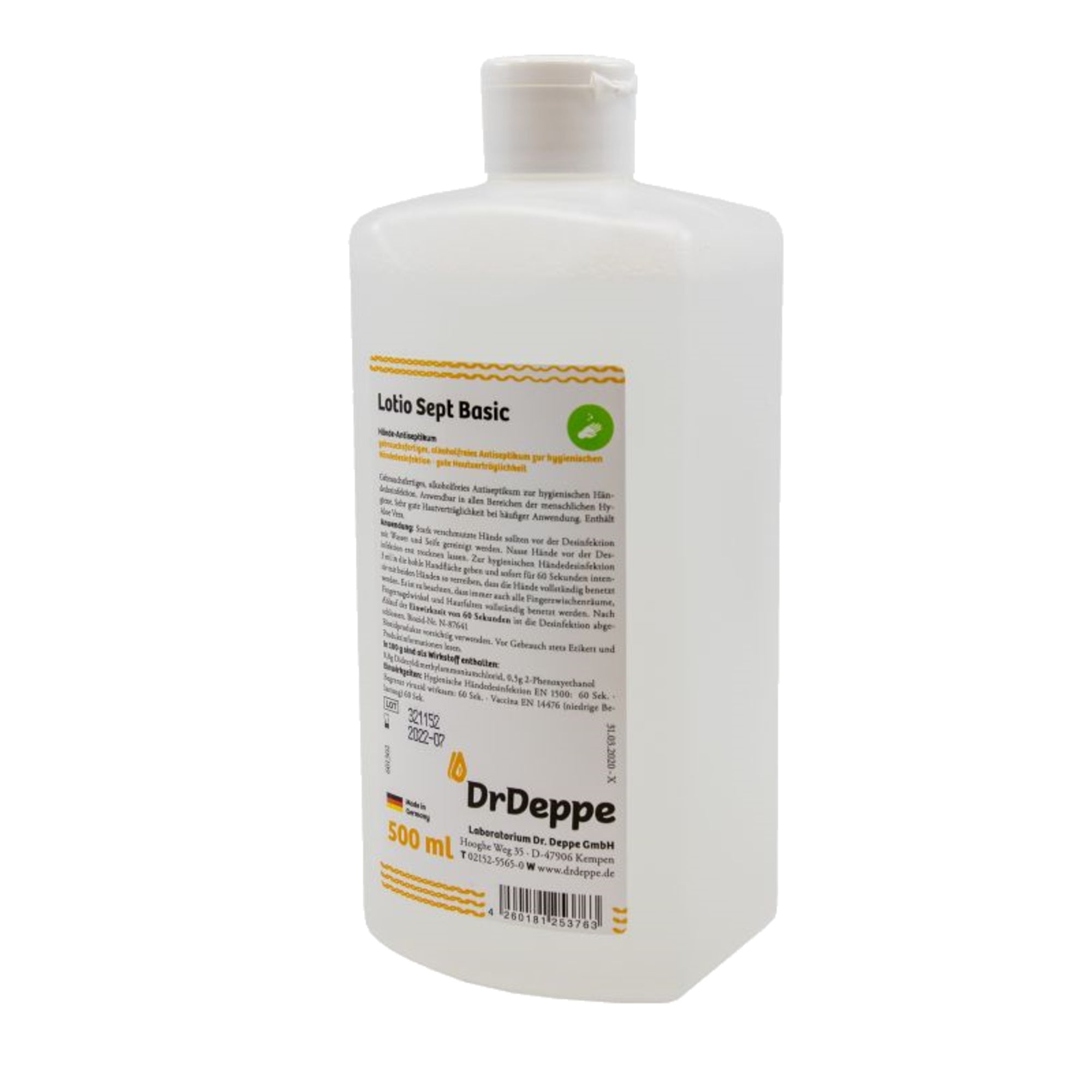 Dr. Deppe Handdesinfektion Lotio Sept Basic 0,5 l - Wiepa Bürofachpartner