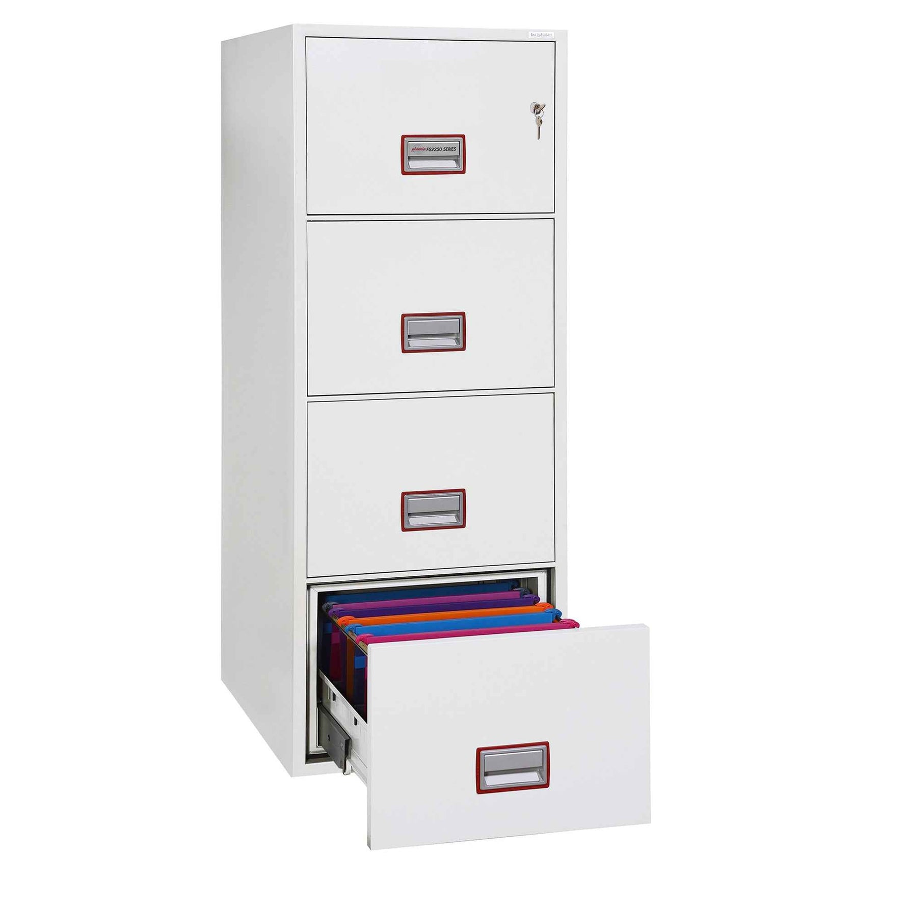 Phoenix Hängeregistraturschrank World Class Vertical Fire File Schlüsselschloss 4 Hängeregistraturen