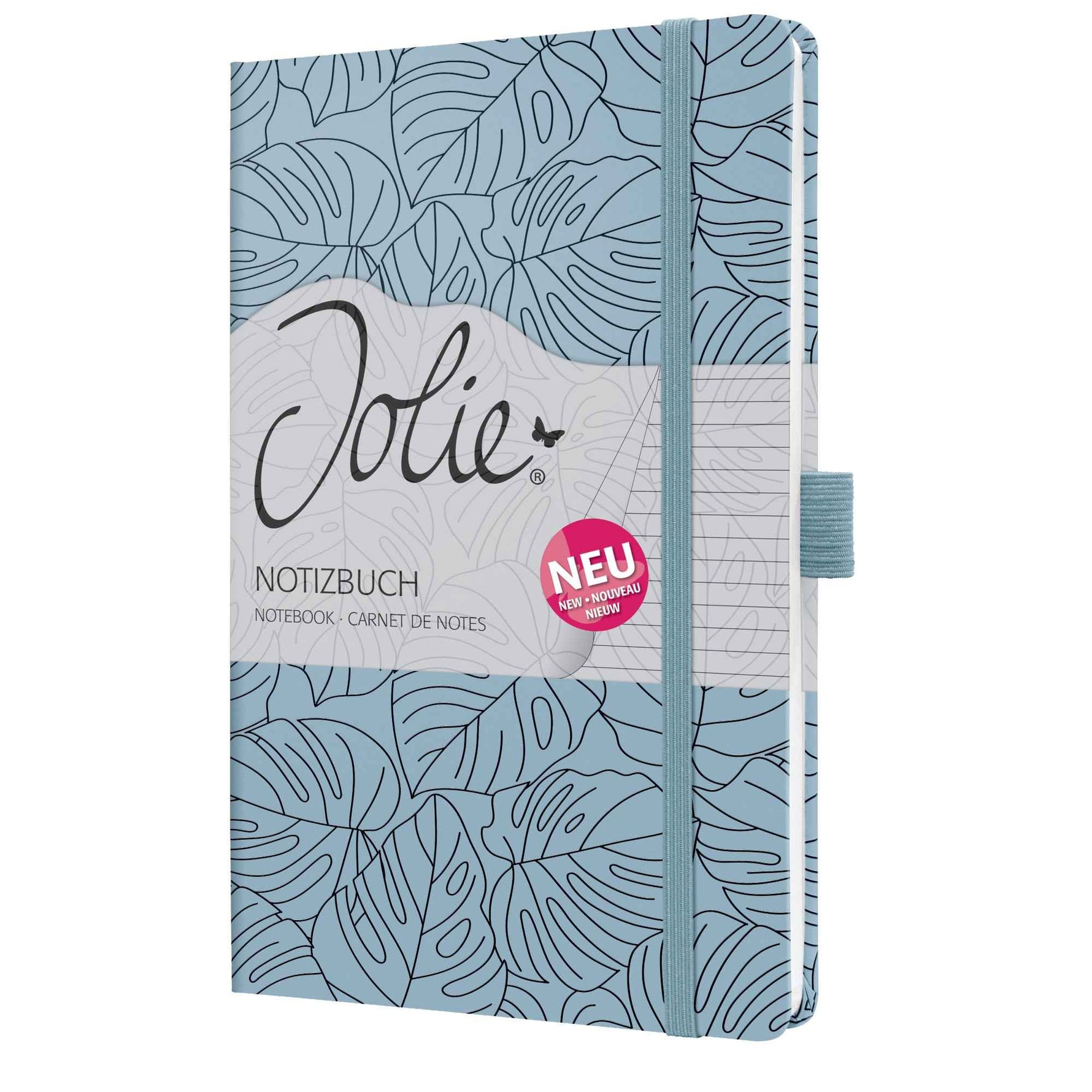 SIGEL Notizbuch Jolie liniert DIN A5 Blue Monstera