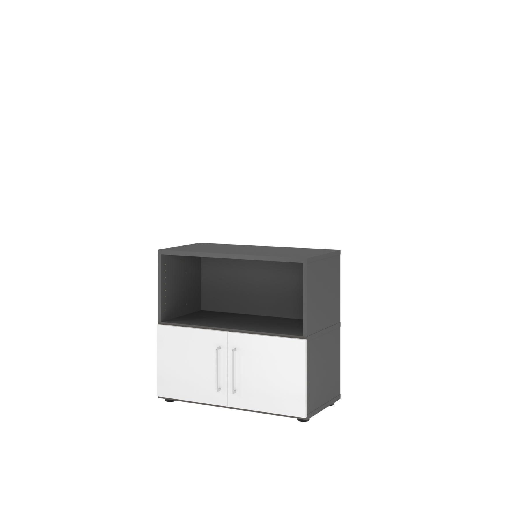 Hammerbacher Regalschrank FlexWall 2 Ordnerhöhen graphit