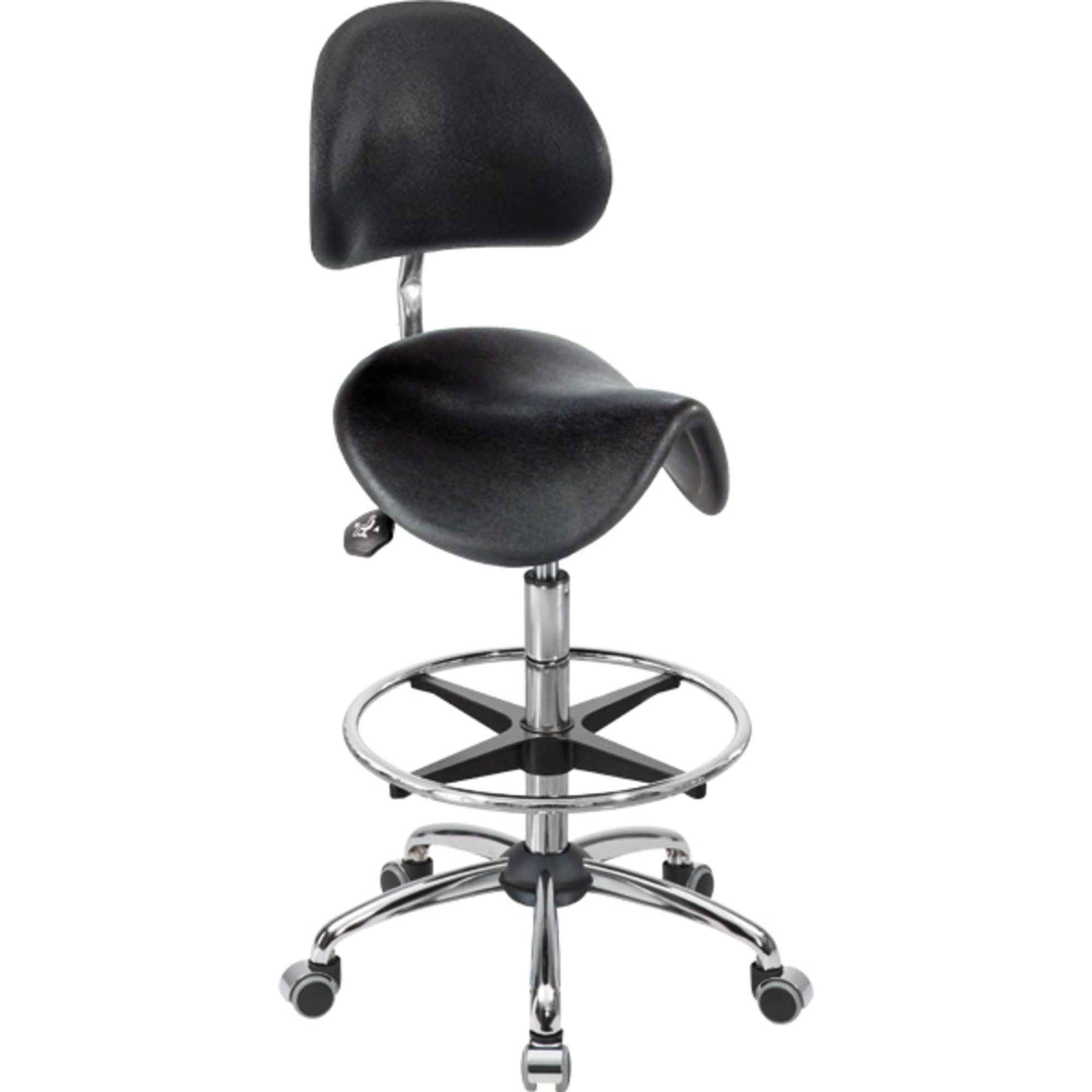 meychair Sitzhocker Assistant Basic mit Rollen schwarz