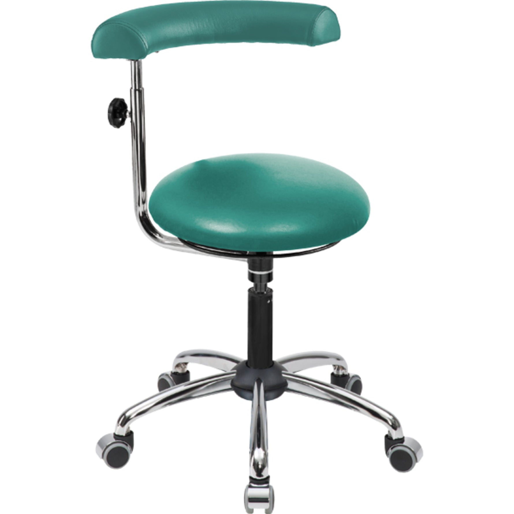 meychair Sitzhocker A20 mit Rollen ca. 43-50 cm türkis