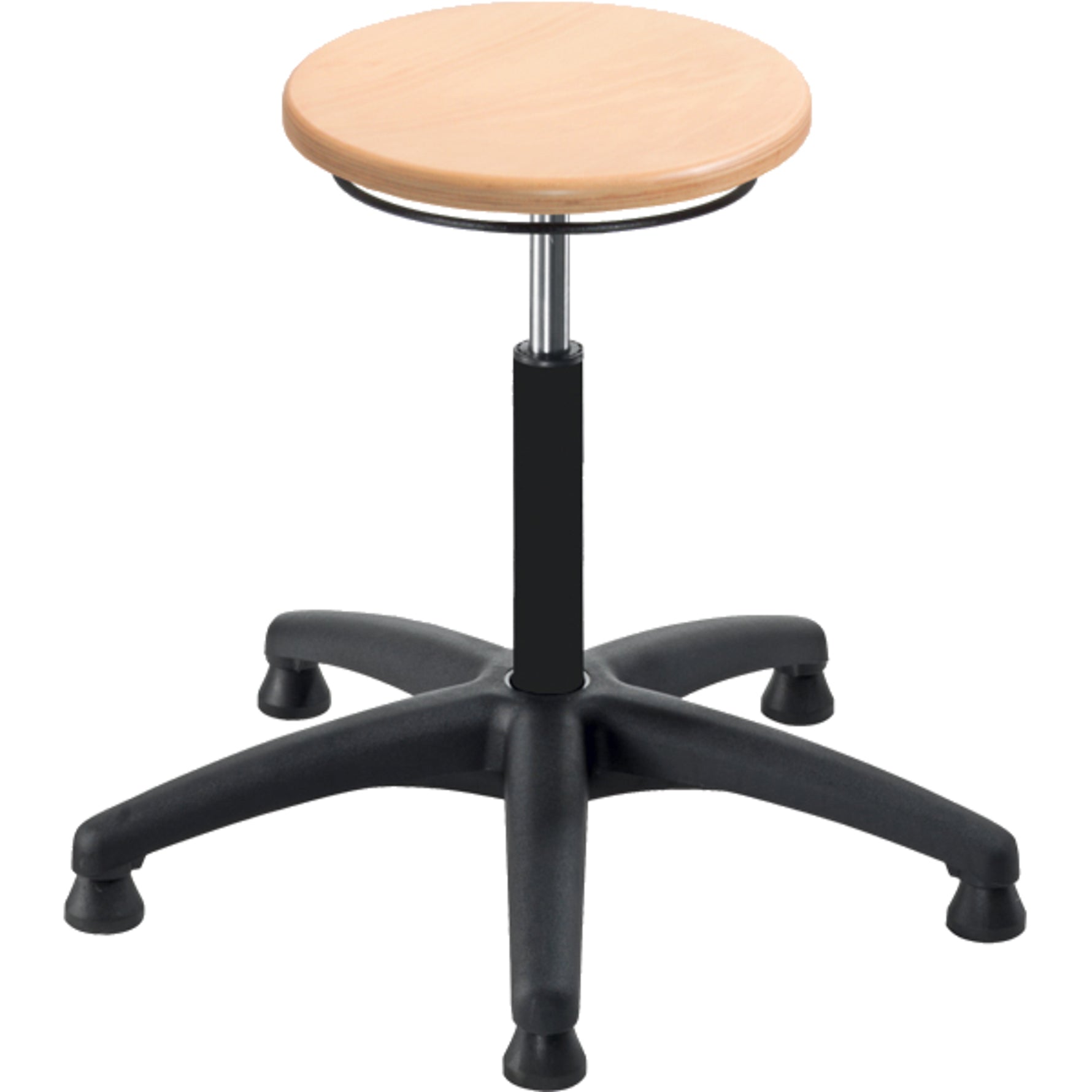 meychair Sitzhocker Assistant Basic mit Gleiter Holz