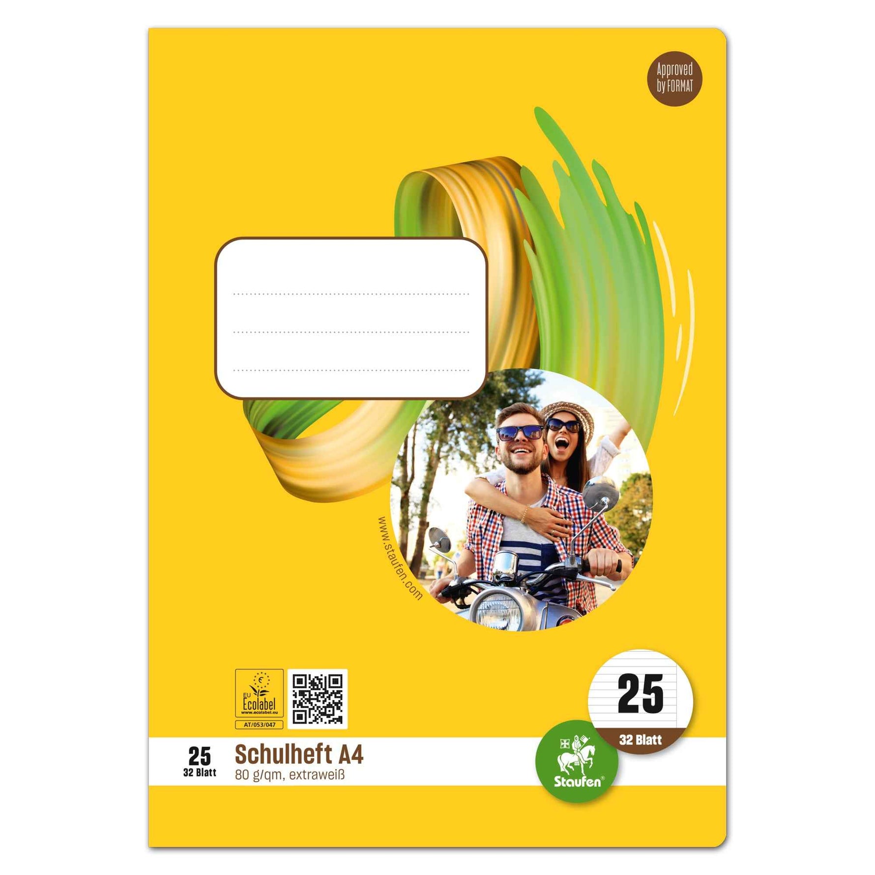 Staufen Schulheft Style DIN A4 liniert mit Rand Lineatur 25 32 Bl.