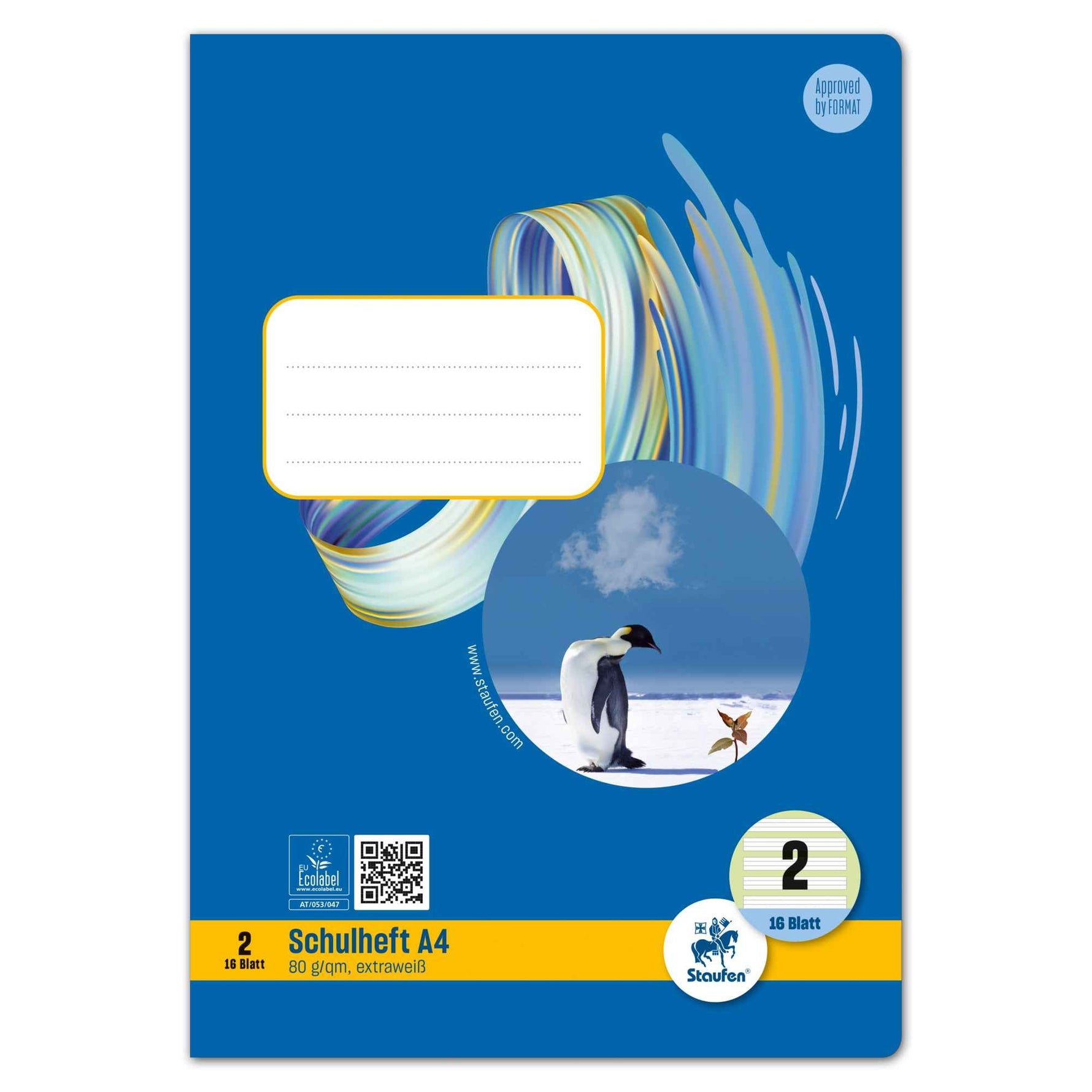 Staufen Schulheft Style DIN A4 liniert Lineatur 2 16 Bl.