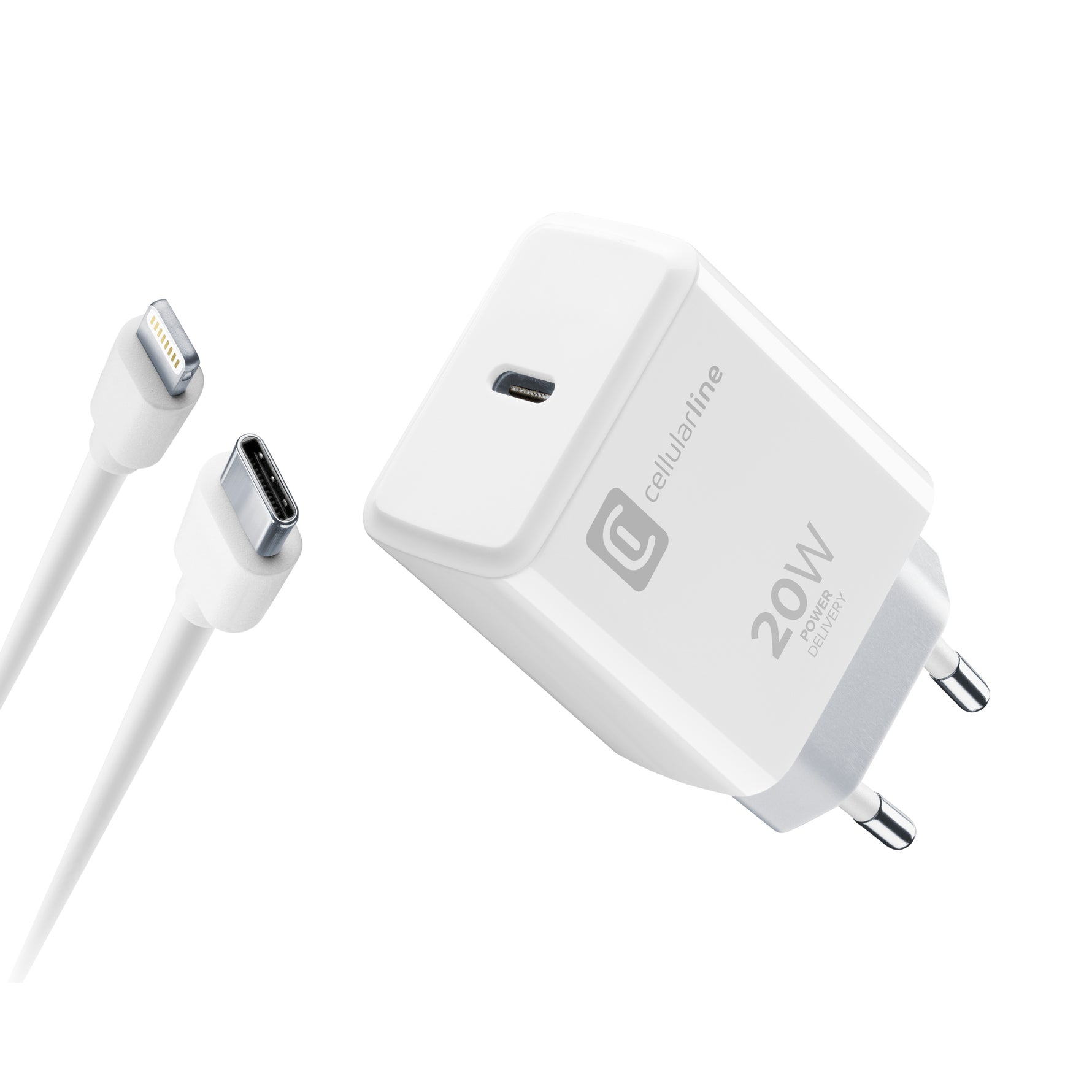 cellularline Ladegerät Kommunikationstechnik USB-C CHARGER KIT 20W 20 W - Wiepa Bürofachpartner