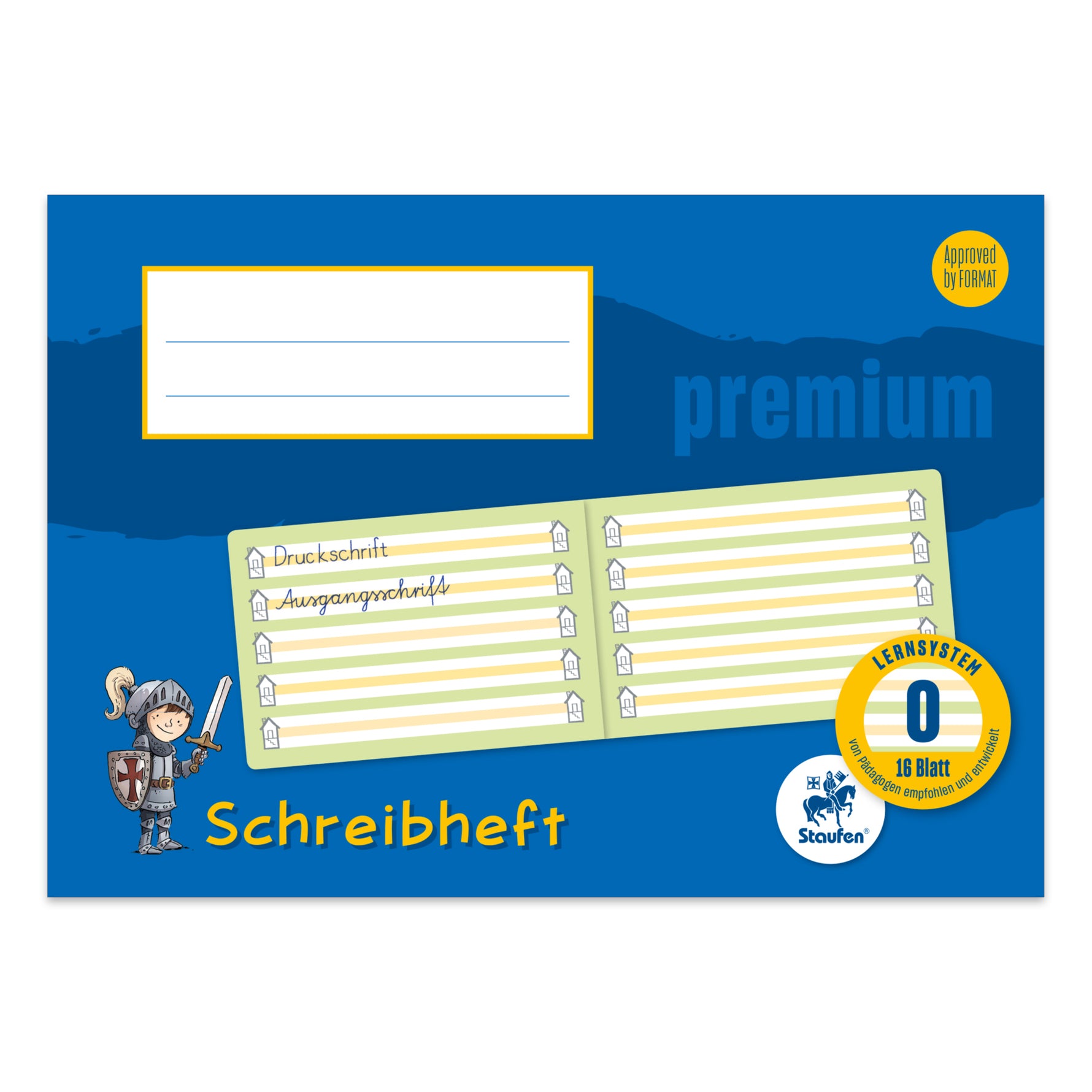 Staufen Schreiblernheft Premium DIN A5 quer Lineatur 0 - Wiepa Bürofachpartner