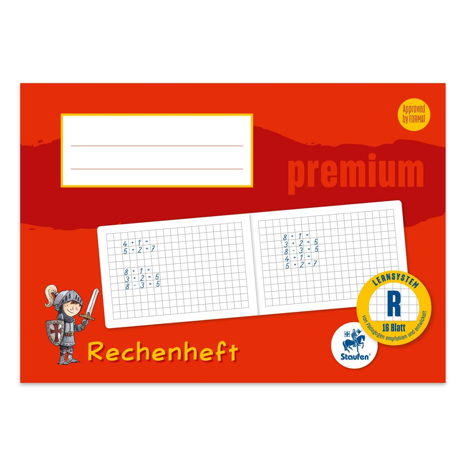 Staufen Rechenlernheft Premium DIN A5 quer Lineatur R