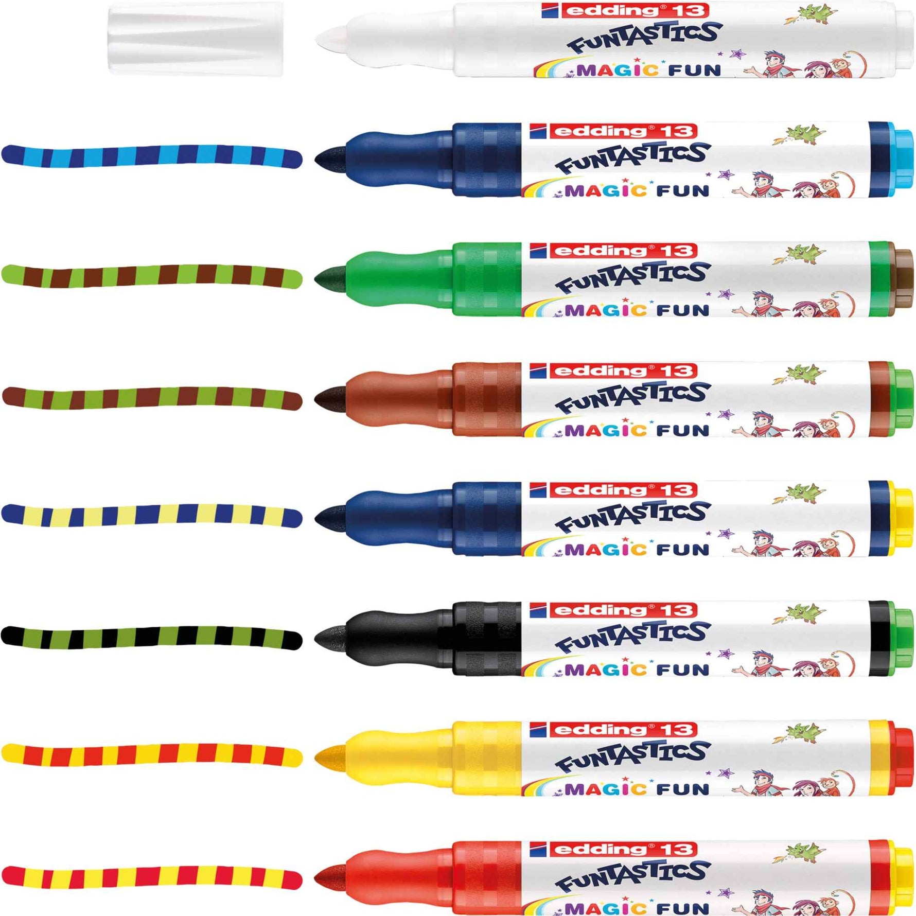 edding Fasermaler 13 FUNTASTICS MAGIC FUN 8 St./Pack.
