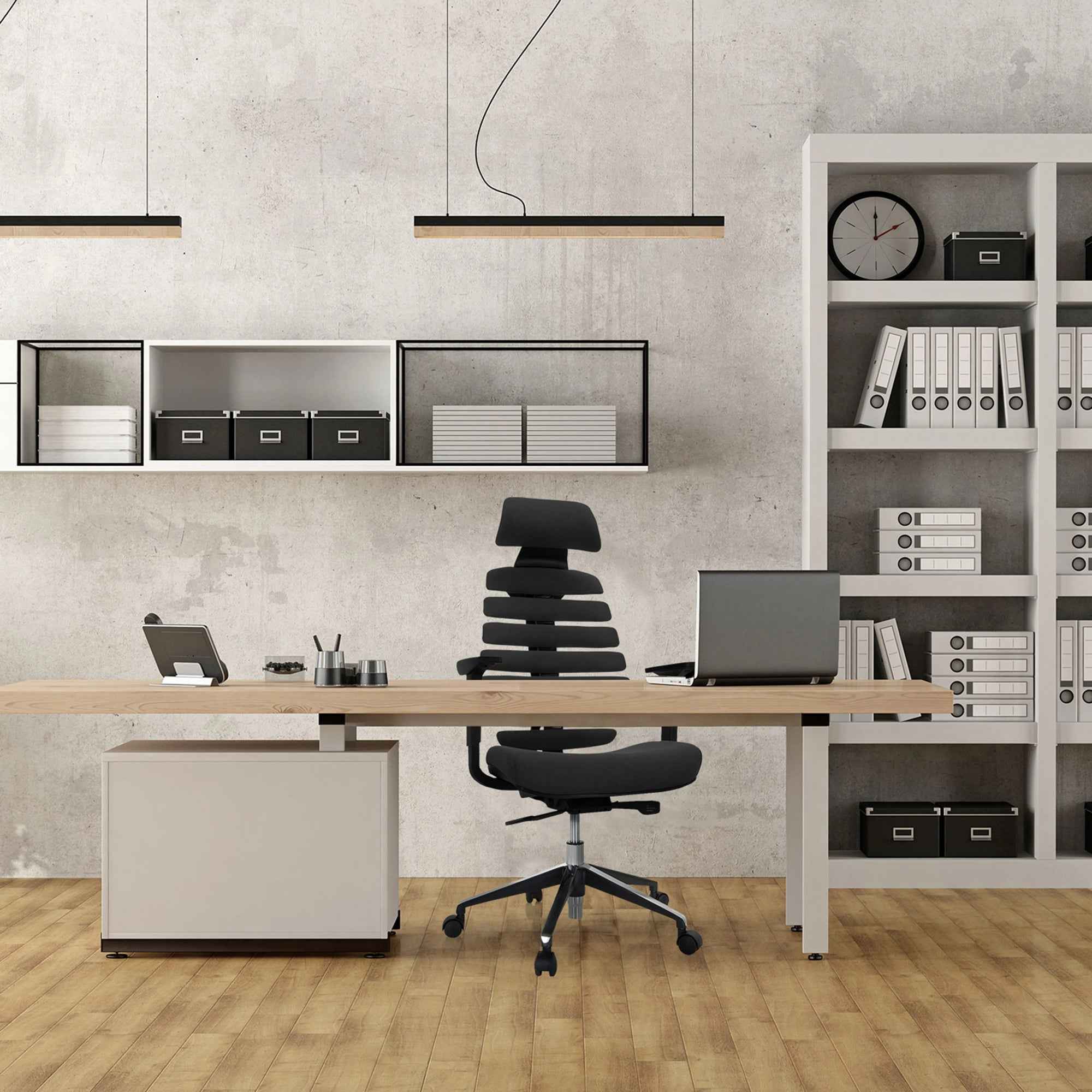 hjh OFFICE Bürodrehstuhl ERGO LINE II PRO mit Kopfstütze