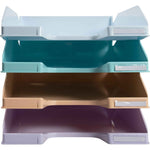 Exacompta Briefablage Combo Midi Aquarel 4 St./Pack.