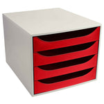 Exacompta Schubladenbox ECOBOX Office 4 Schubladen