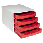 Exacompta Schubladenbox ECOBOX Office 4 Schubladen
