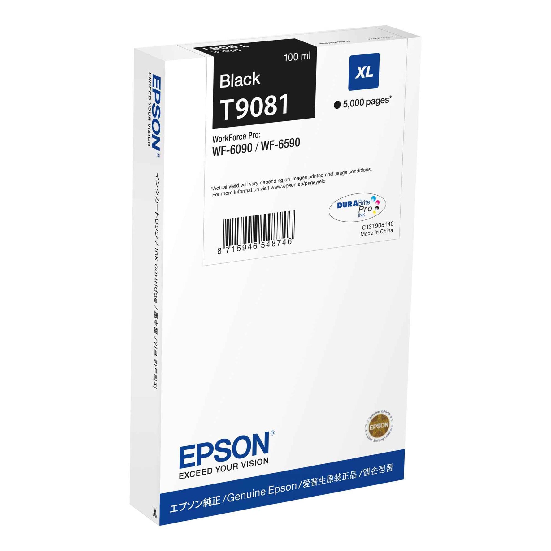 Epson Tintenpatrone T9081 schwarz