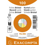 Exacompta Karteikarte DIN A7 liniert