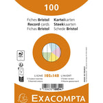 Exacompta Karteikarte DIN A6 liniert
