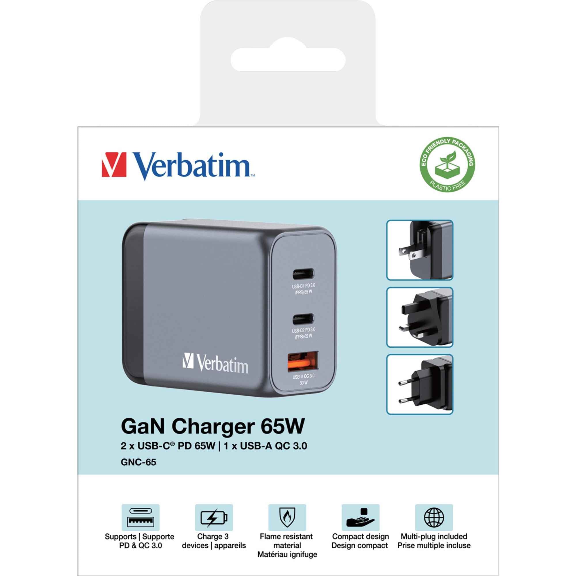 Verbatim Ladegerät Kommunikationstechnik GNC-65 65 W