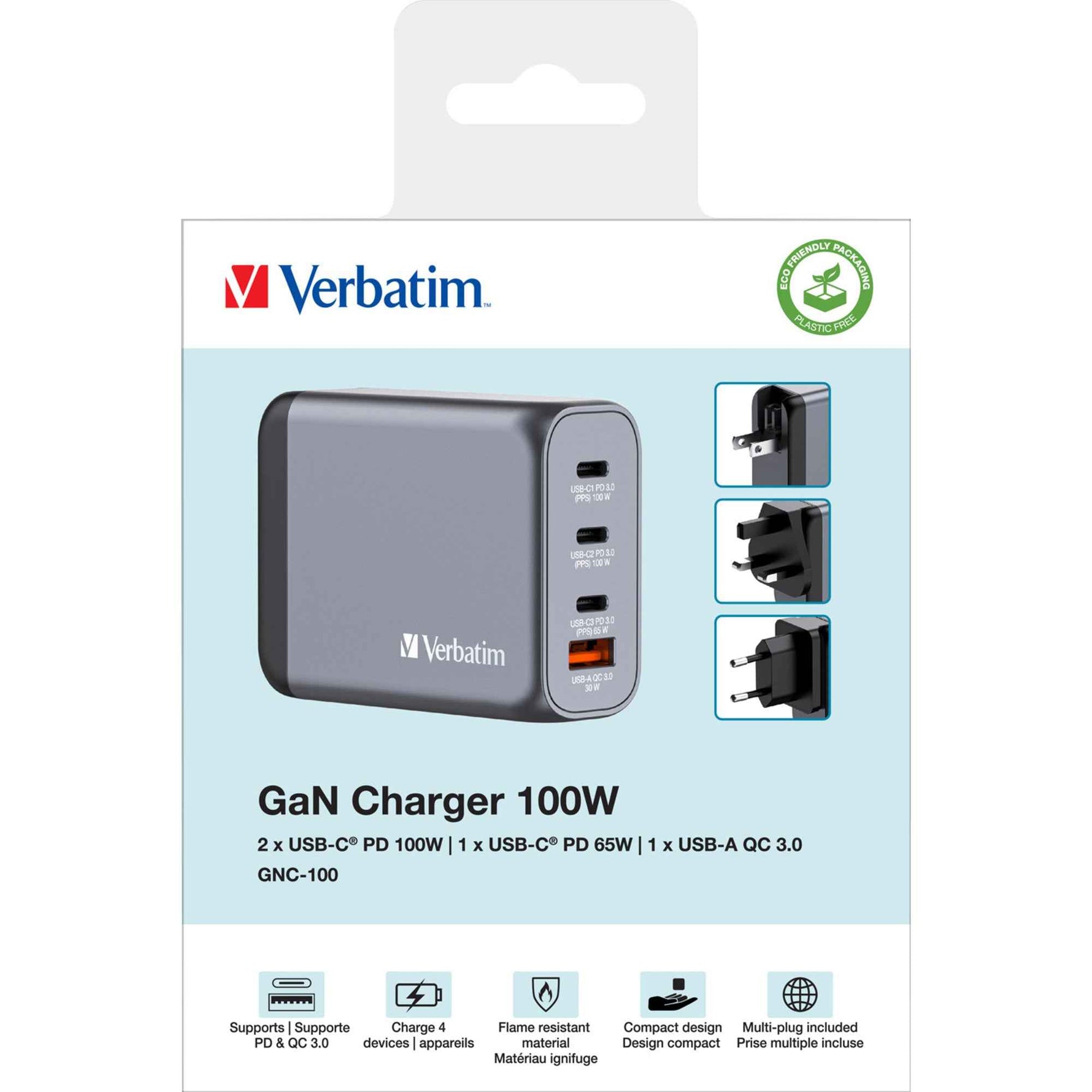 Verbatim Ladegerät Kommunikationstechnik GNC-100 100 W