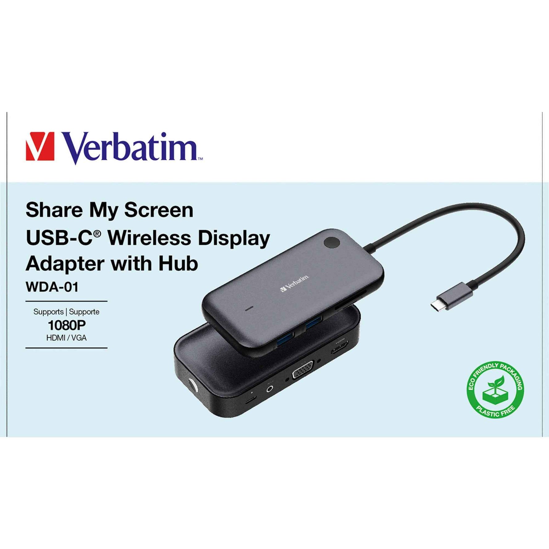 Verbatim USB-Hub Share my Screen WDA-01 Full HD
