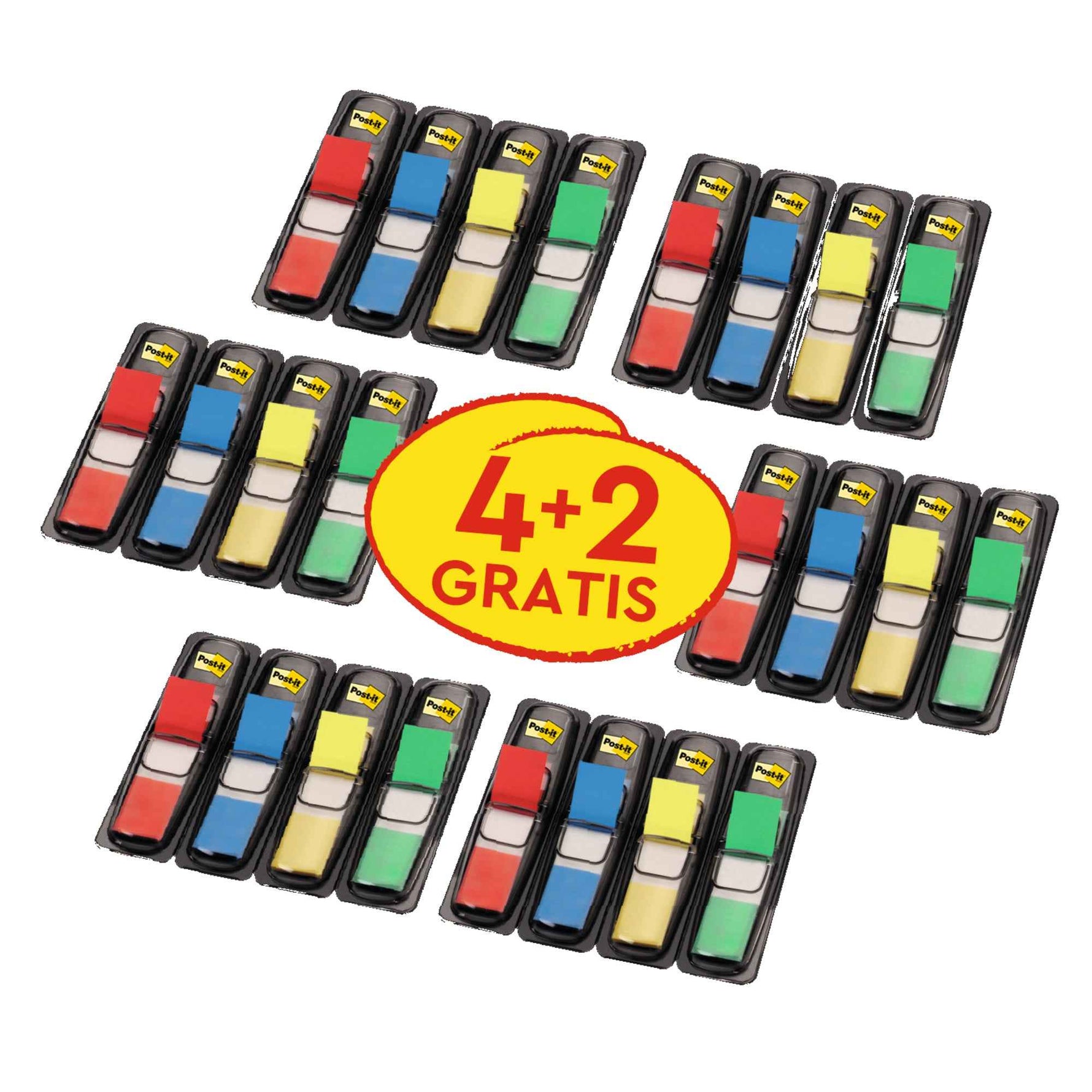 Post-it® Haftstreifen Index Mini Promotion 24 Block/Pack.