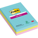 Post-it® Haftnotiz Super Sticky Notes Cosmic Collection 101 x 152 mm (B x H) 3 Block/Pack.