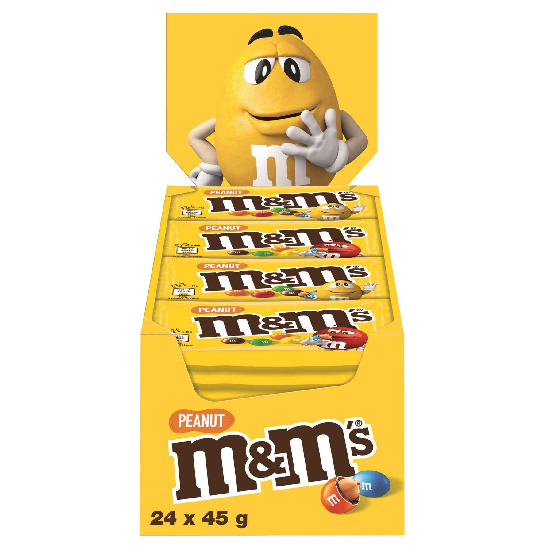 M&M'S® Schokolade 24 x 45 g/Pack. Peanut