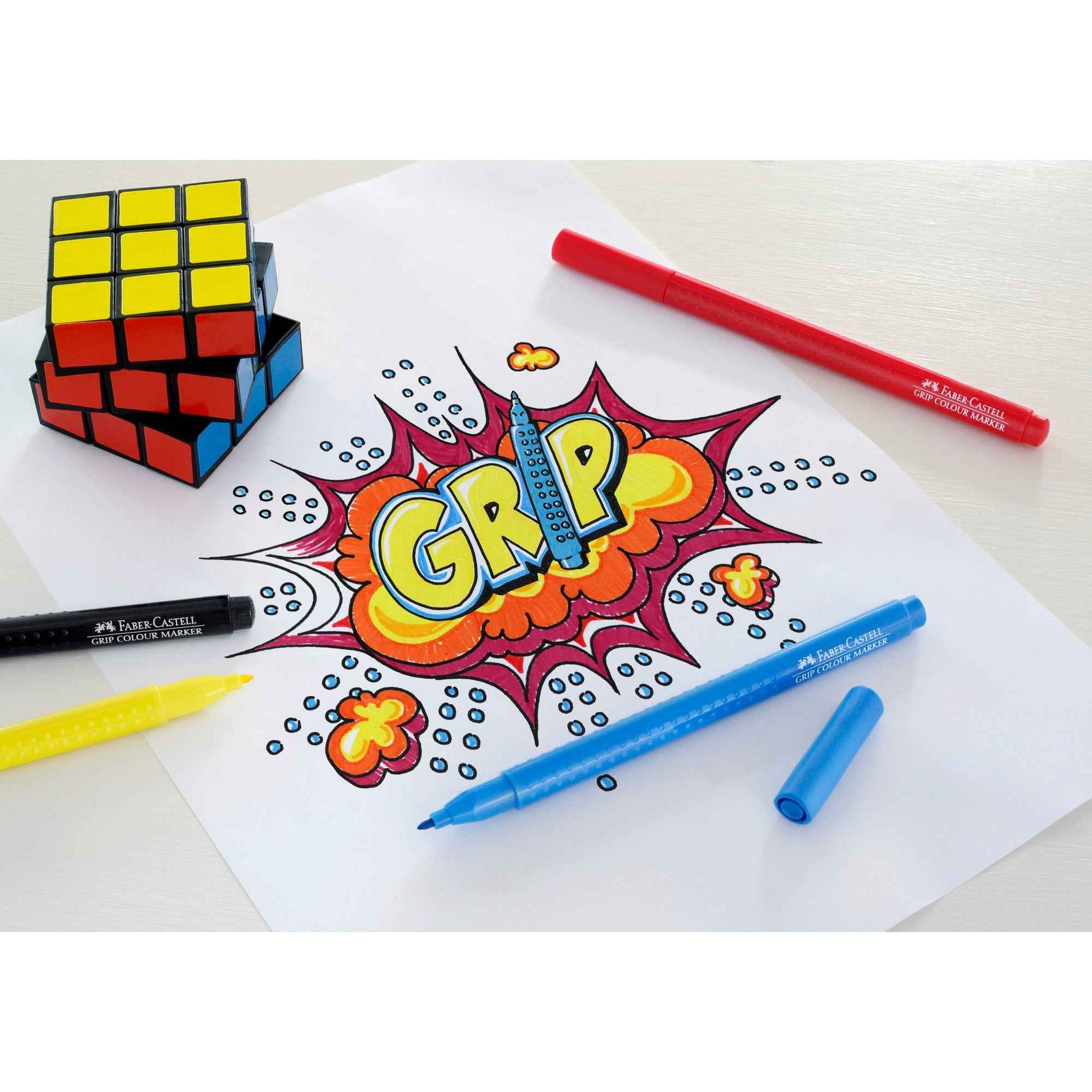 Faber-Castell Fasermaler GRIP COLOUR 10 St./Pack.