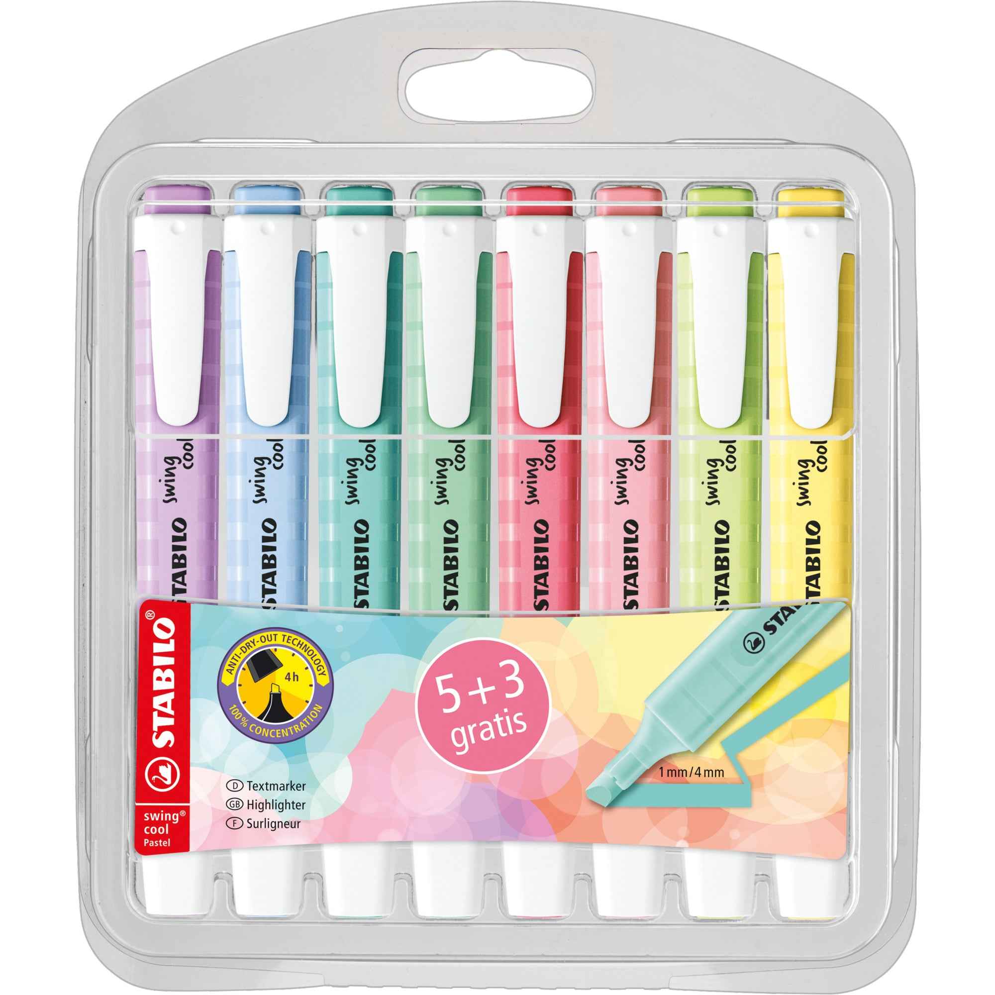 STABILO® Textmarker swing® cool Pastel