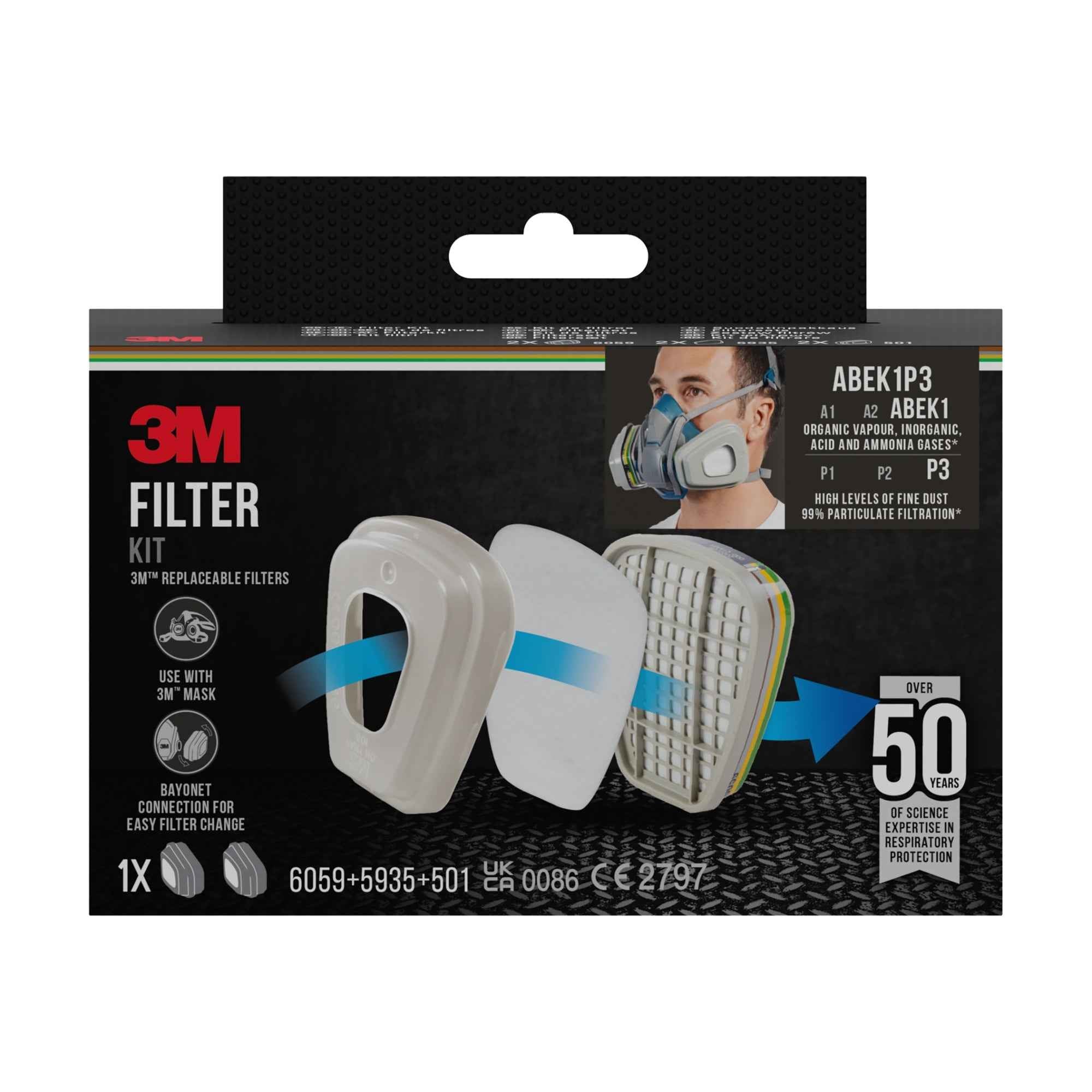 3M Atemfilter 6004PRO1 ABEK1P3