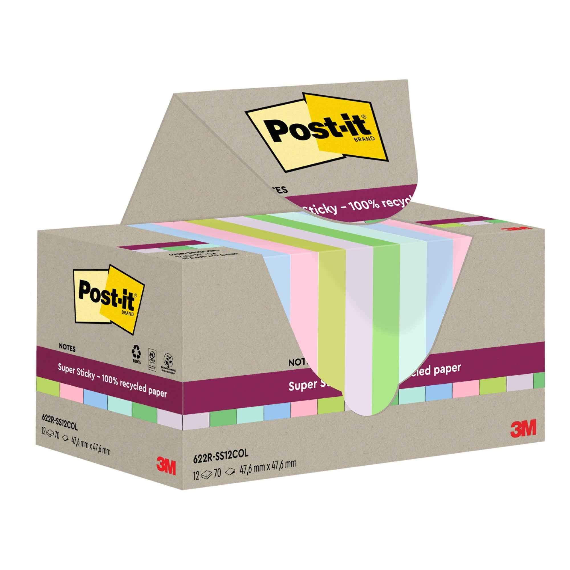 Post-it® Haftnotiz Super Sticky Recycling Notes 47,6 x 47,6 cm (B x H)