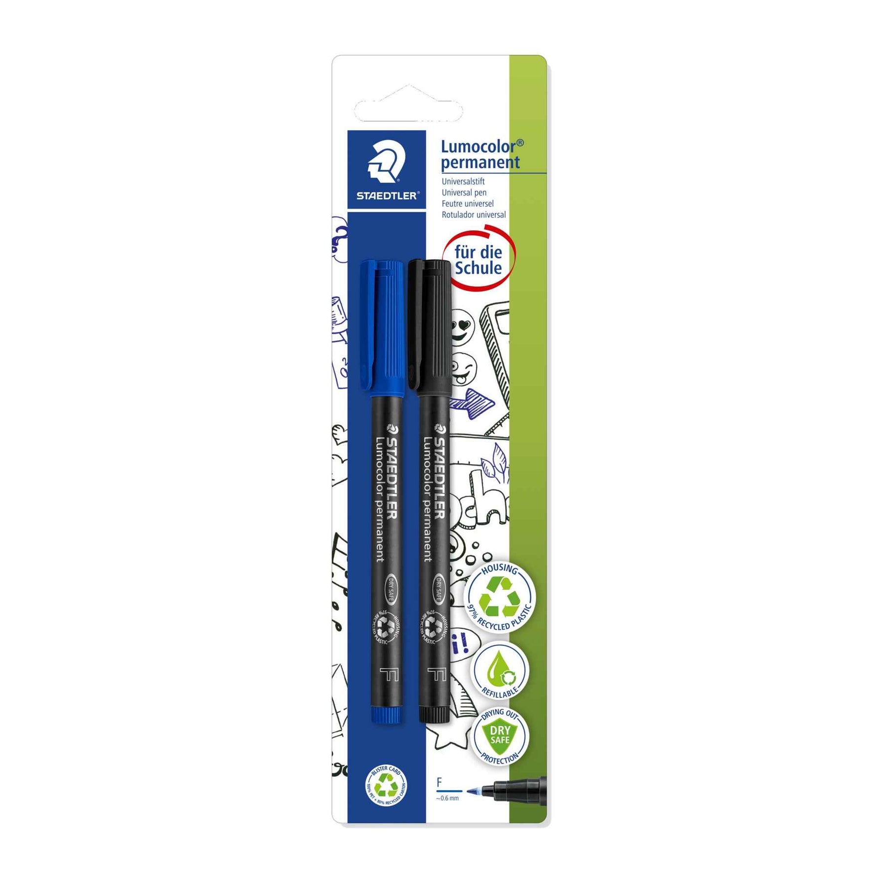 STAEDTLER® Folienstift Lumocolor® permanent 318 2 St./Pack.