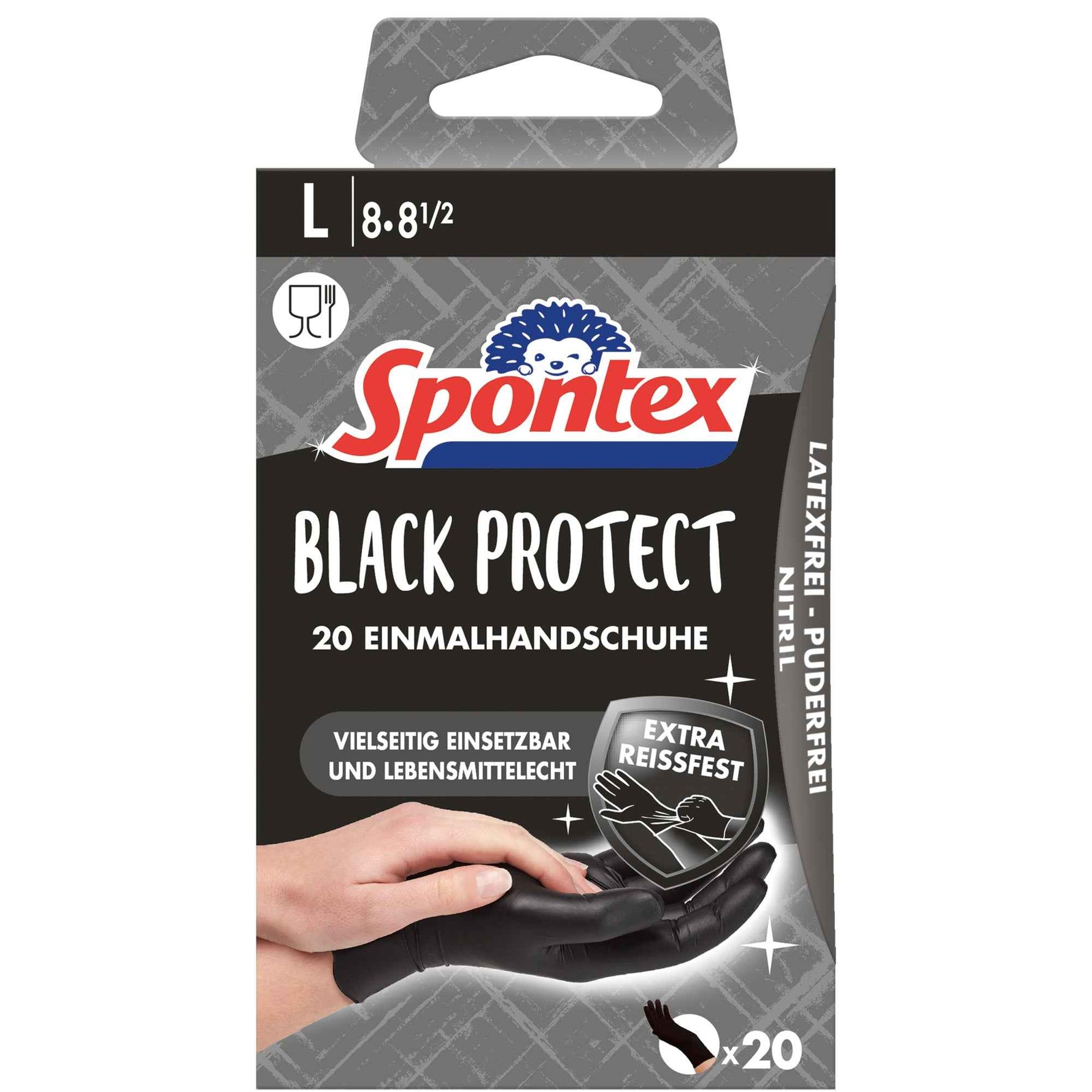 Spontex Einweghandschuhe Black Protect