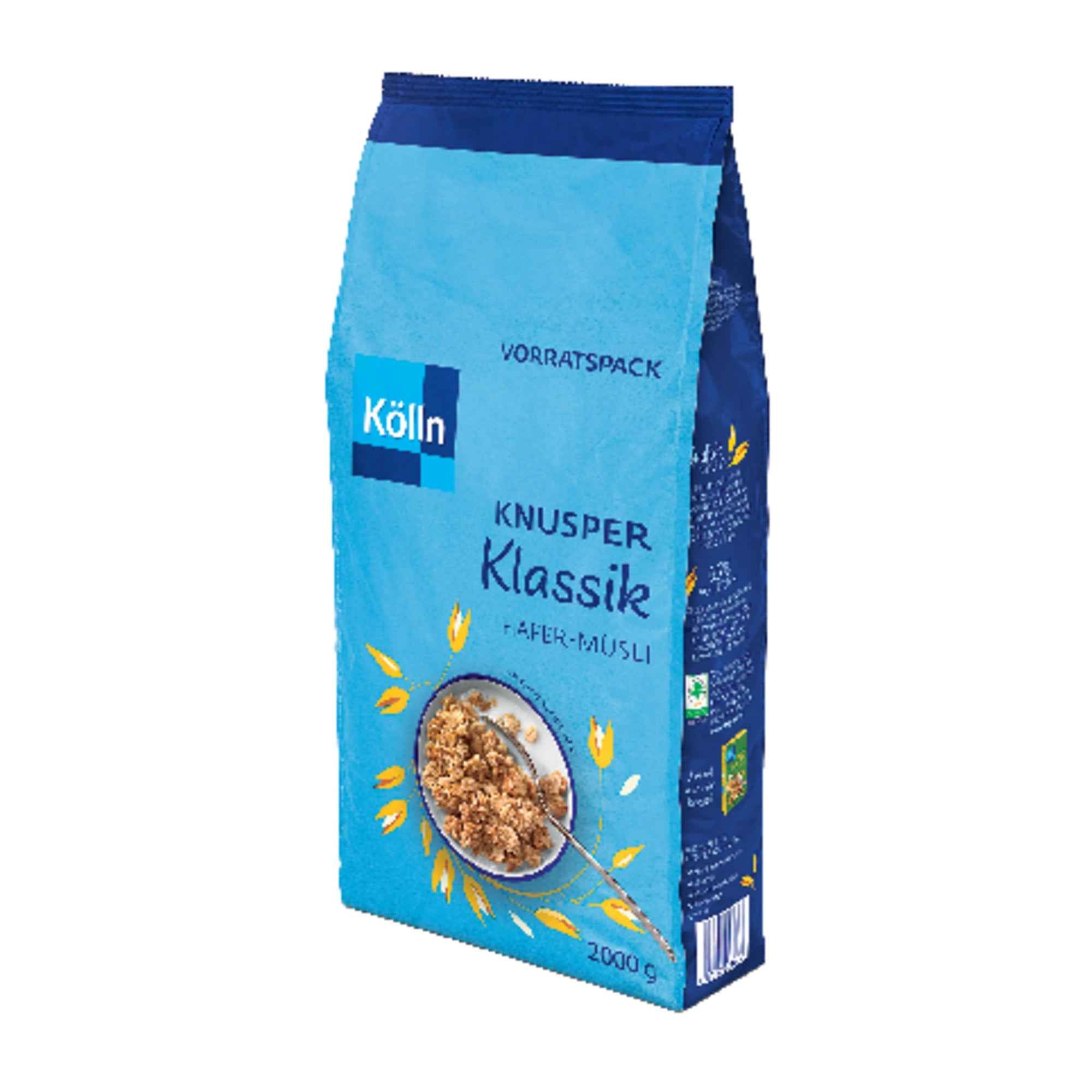 Kölln Müsli Klassik 4 x 2.000 g/Pack.