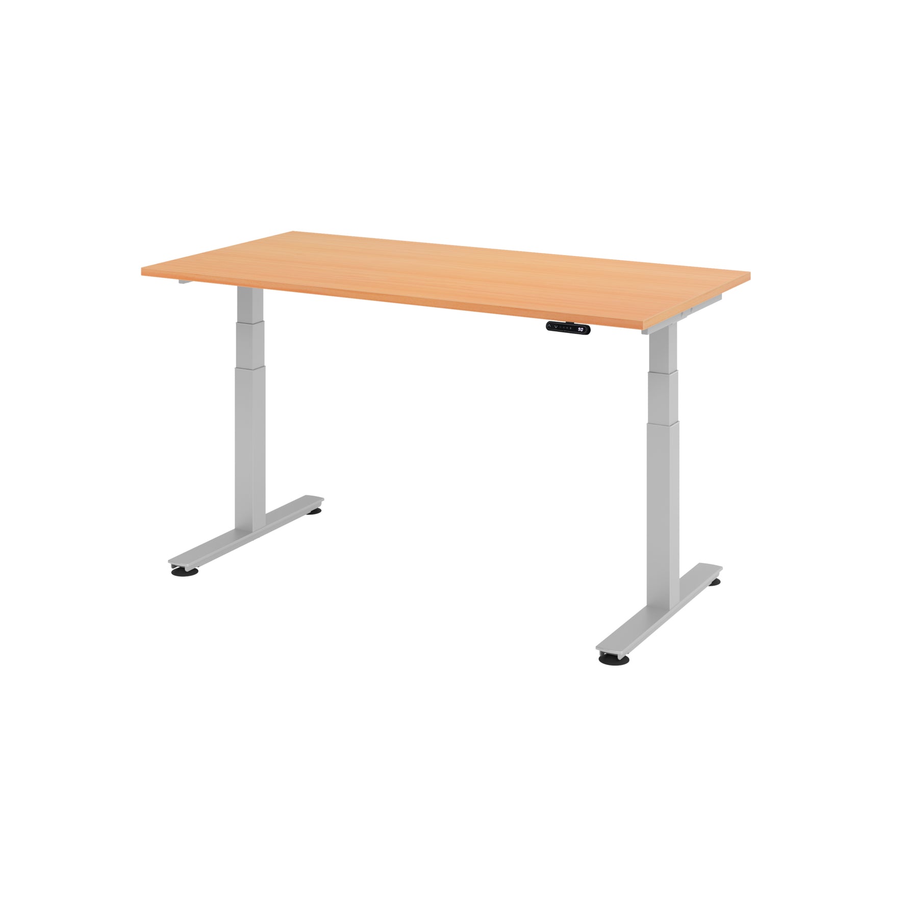 Hammerbacher Schreibtisch 1.600 x 630-1.270 x 800 mm (B x H x T) – Produktbild 3