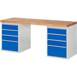 RAU Werkbank 7000 2.000 x 89 x 700 mm (B x H x T) 8 Schubladen