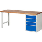 RAU Werkbank 7000 2.000 x 890 x 700 mm (B x H x T) 4 Schubladen