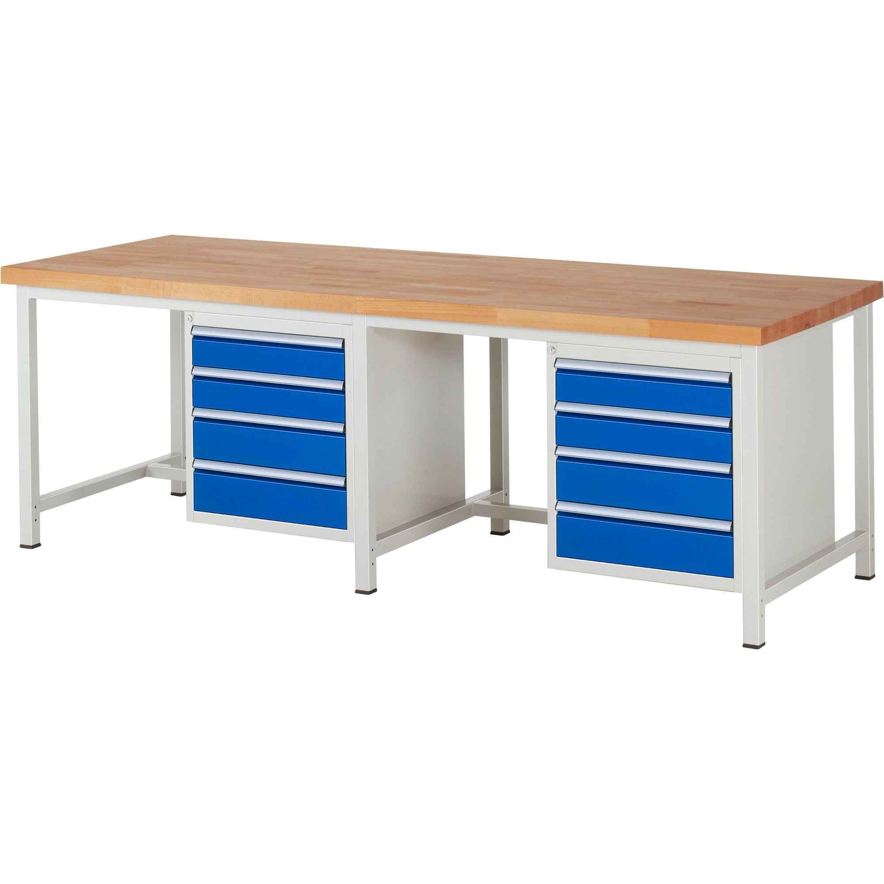 RAU Werkbank 8000 2.500 x 840-1.040 x 900 mm (B x H x T) 8 Schubladen