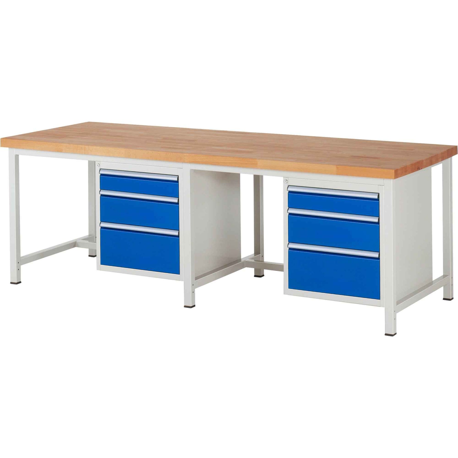 RAU Werkbank 8000 2.500 x 840-1.040 x 900 mm (B x H x T) 6 Schubladen