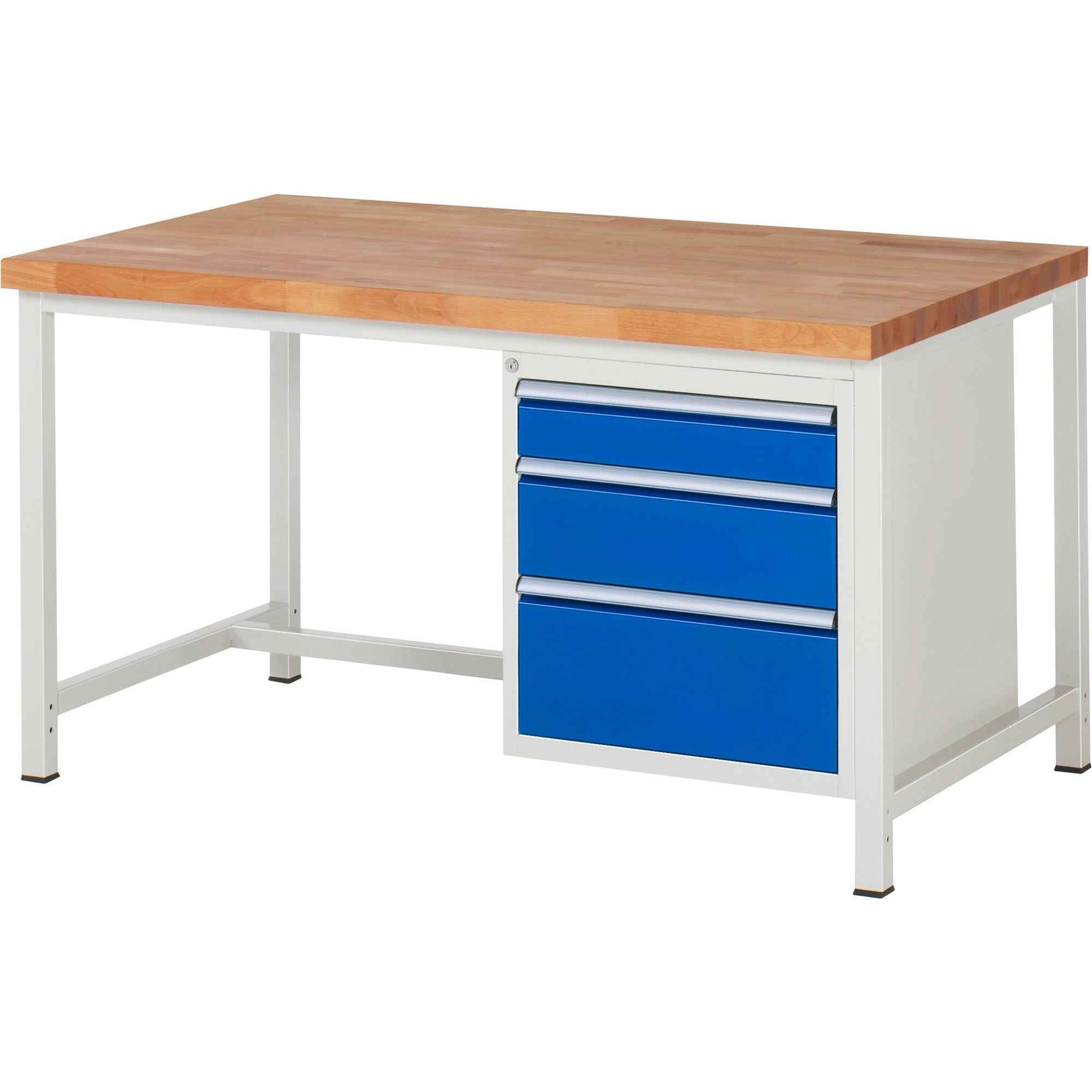 RAU Werkbank 8000 1.500 x 840-1.040 x 900 mm (B x H x T) 3 Schubladen