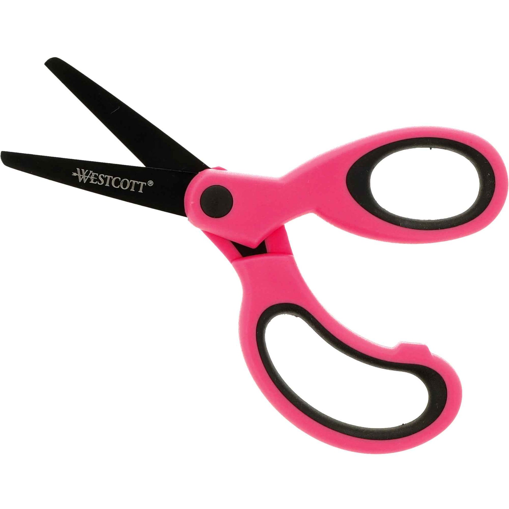 Westcott Bastelschere NEON Colour Kids asymmetrisch, gerade, Langauge 130 mm