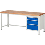 RAU Werkbank 8000 2.000 x 840-1.040 x 700 mm (B x H x T) 3 Schubladen