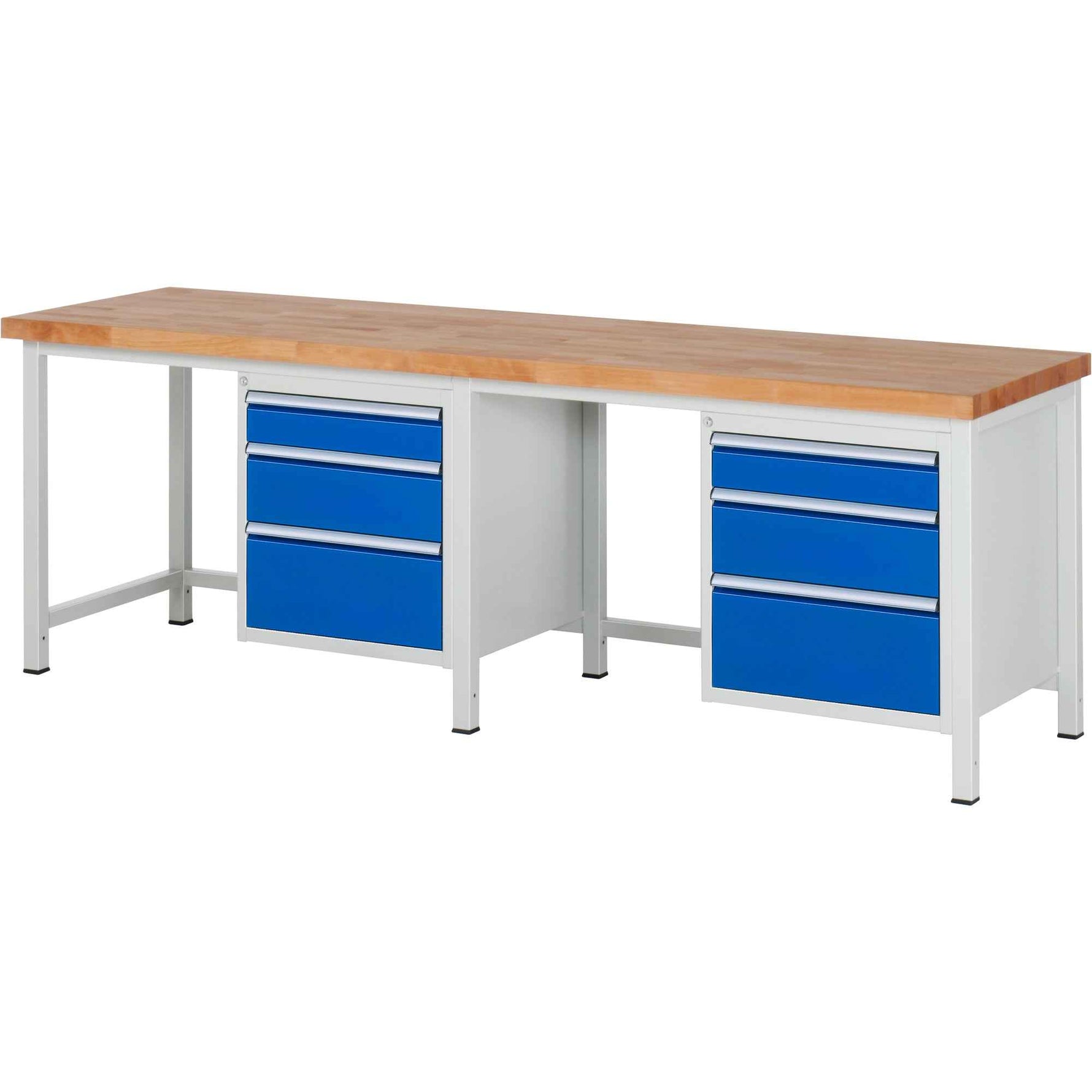 RAU Werkbank 8000 2.500 x 840-1.040 x 700 mm (B x H x T) 6 Schubladen