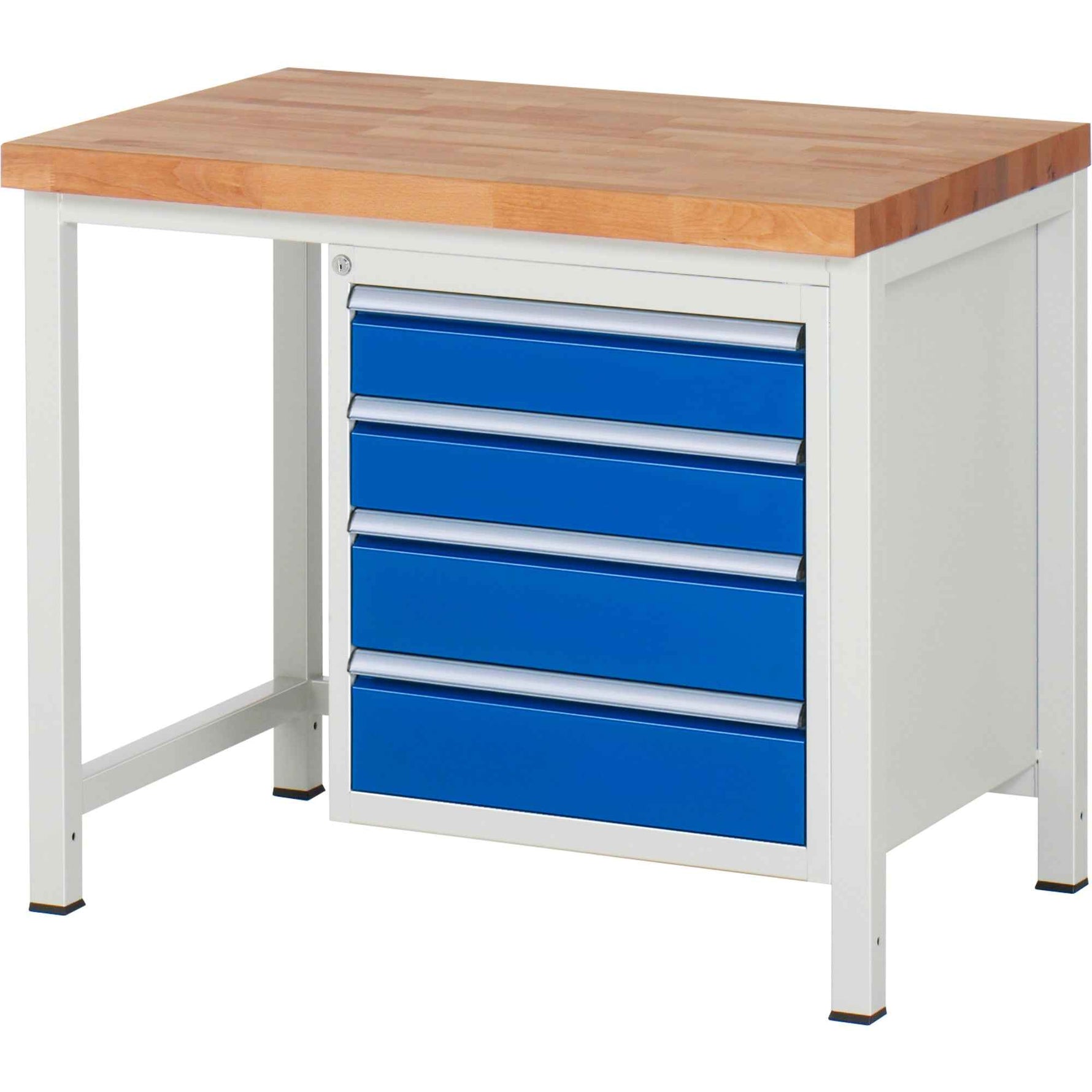 RAU Werkbank 8000 1.000 x 840-1.040 x 700 mm (B x H x T) 4 Schubladen