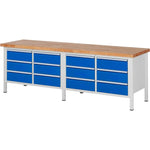 RAU Werkbank 8000 2.500 x 840-1.040 x 700 mm (B x H x T)