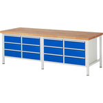 RAU Werkbank 8000 2.500 x 840-1.040 x 900 mm (B x H x T)