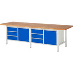 RAU Werkbank 8000 3.000 x 840-1.040 x 900 mm (B x H x T) 6 Schubladen