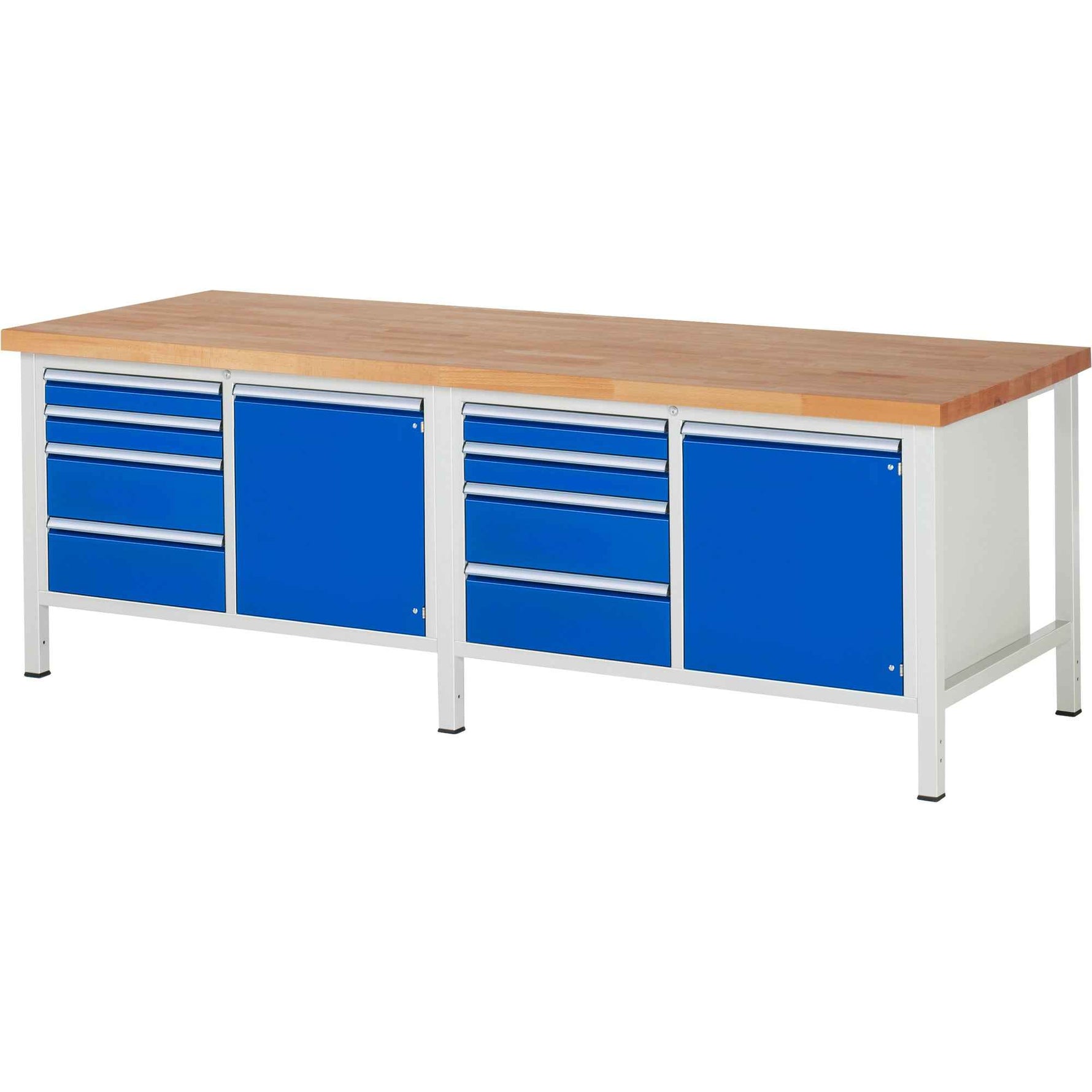 RAU Werkbank 8000 2.500 x 840-1.040 x 900 mm (B x H x T) 8 Schubladen