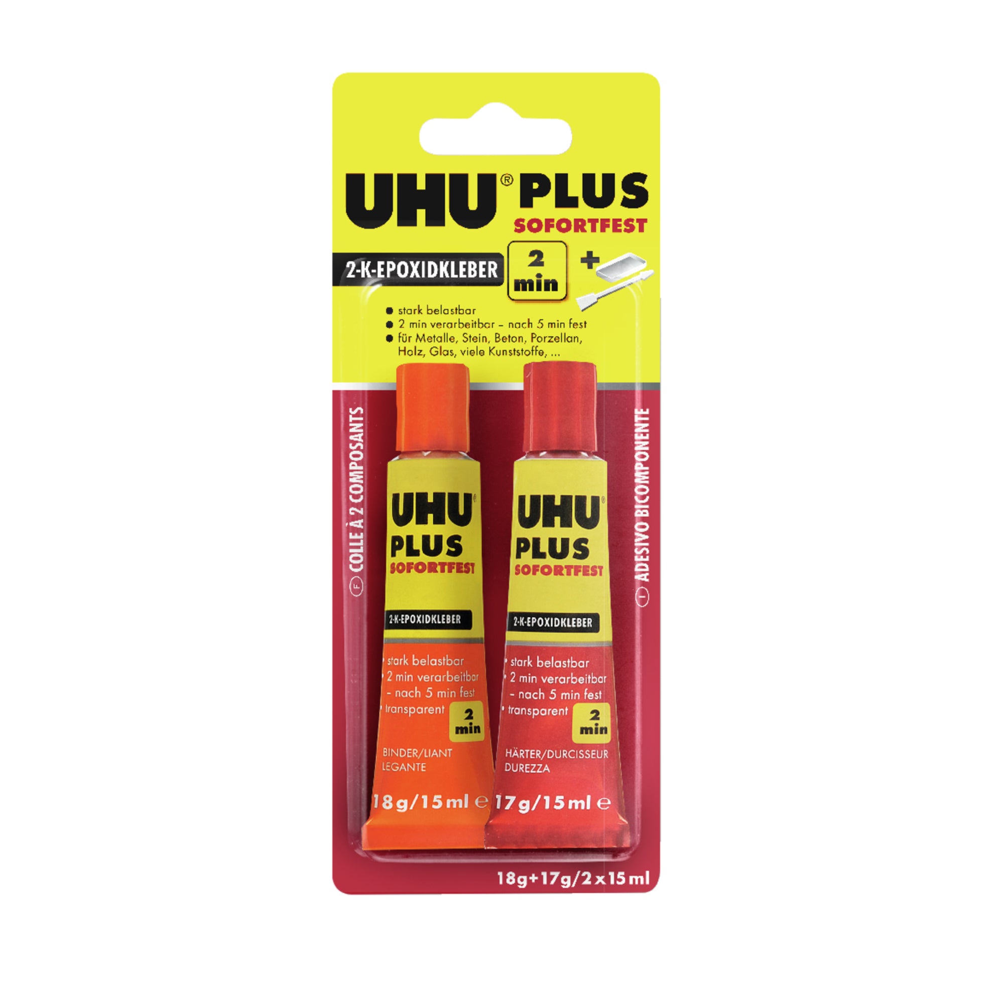 UHU® Zweikomponentenkleber PLUS SOFORTFEST - Wiepa Bürofachpartner