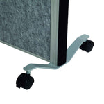 MAUL Stellwand MAULconnecto 2 x Akustikwand, 1 x Whiteboard weiß, dunkelgrau silber